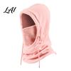 Full Coverage Fleece Neck Shield Winter Balaclava Hat with Drawstring Windproof Thermal Polar Hooded Scarf Gear for Autumn Sports Breathable