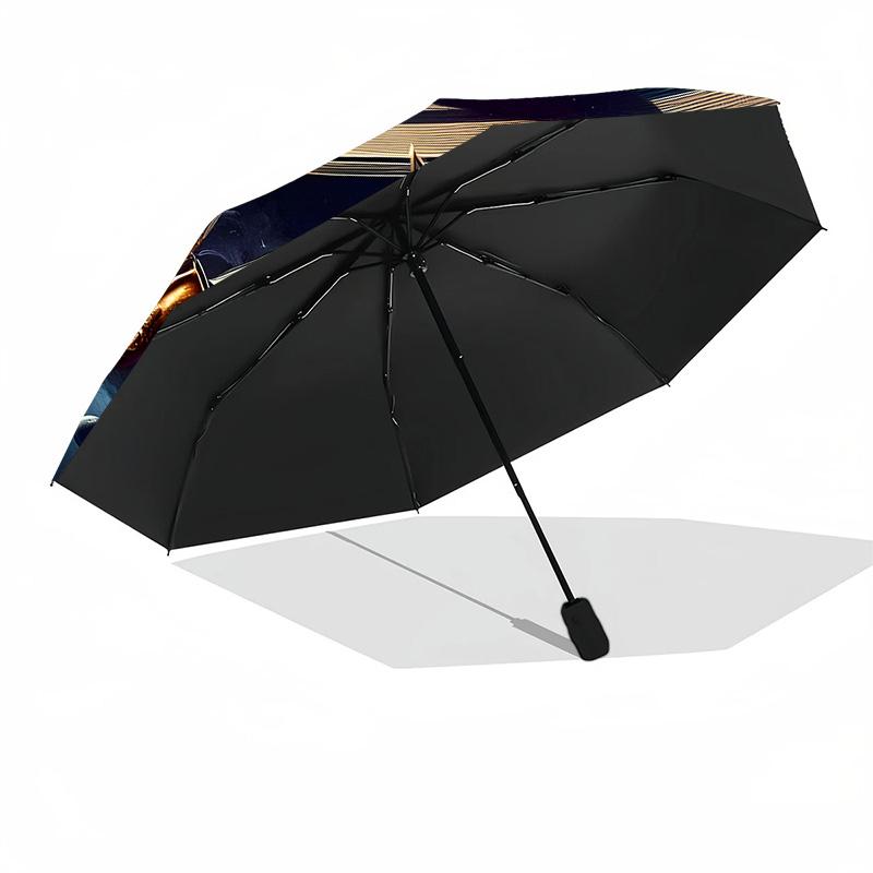 Space Symphony Automatic Umbrella Compact & Durable 8-Rib Design Sturdy Construction for Outdoor Daily Use Fashionable Gift for Festivals