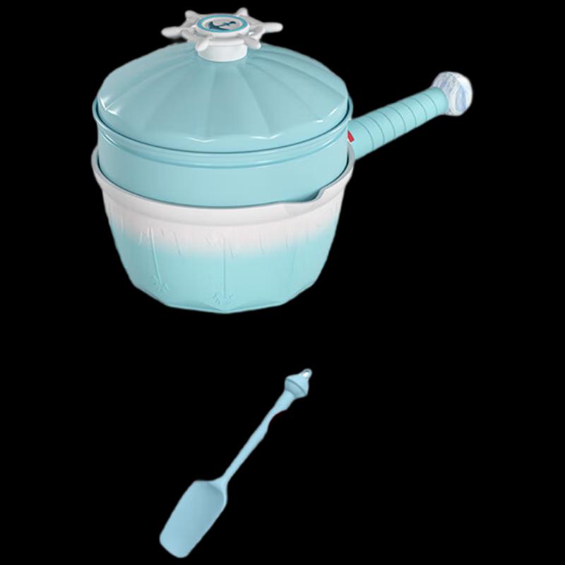 De Buyer Multi-Purpose Ceramic Milk Pot with Steamer