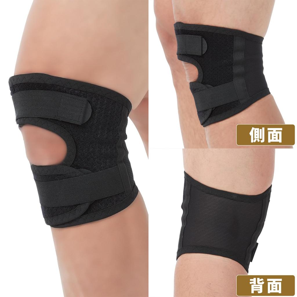Knee Open 1 Made in Knee Protection for Hiking D&M Support, Mountaineering, Type, Medium, Black, Ambidextrous, Piece, Japan, WK-800, Taro,