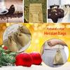 50 Pieces of Holiday Wedding Candy Bag Linen Bag Jewelry Display Storage Bag Small Drawstring Bag Wedding Gift Bag