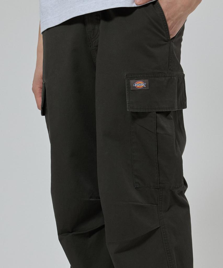 DICKIES Washed Loose Fit Twill Cargo Pants Olive