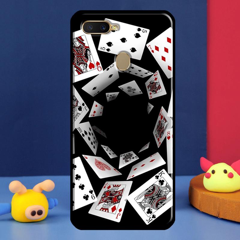 Las Vegas Casino Poker Case For Oppo A16 A76 A96 A58 A78 A98 A5 A9 A91 A15 A17 A77 A52 A72 A74 A94 A54S A57S Cover
