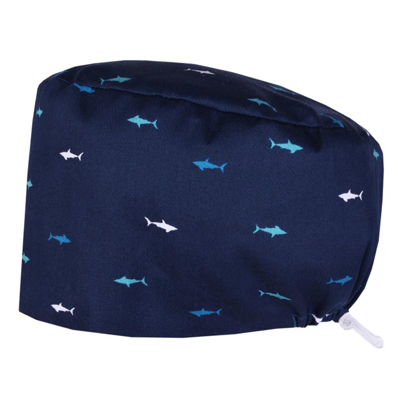 Fashionable Digital Printed Medical Hats for Women Men Breathable Soft Nursing Caps TOOTH Pet Clinic Surgical Scrubs Hat