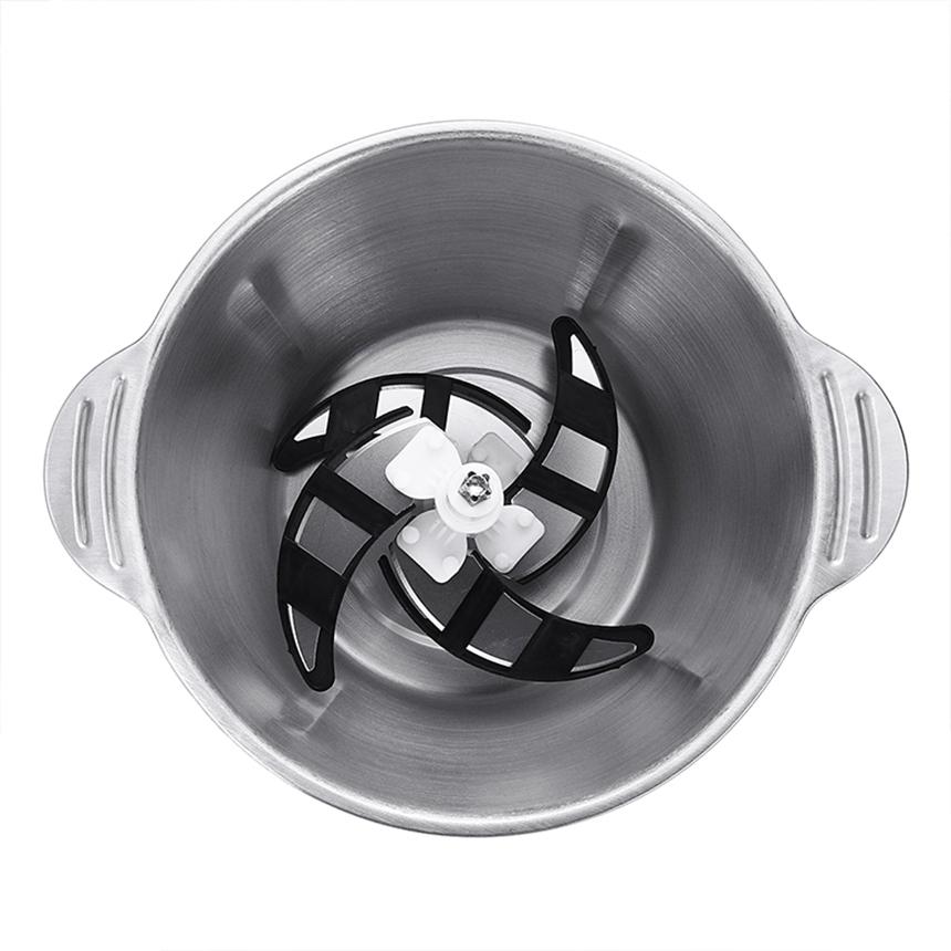 3L 2 Geschwindigkeiten Elektrischer Fleischwolf Edelstahl Elektrischer Zerkleinerer Automatische Hackmaschine Leise Küchenmaschine 800W