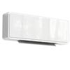 Wall-mounted ceramic heater 1000/2000W, electric radiator, fan, thermostat, timer, 54x18.7x12.3cm, white