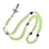 glowing in Dark Rosary Necklace Holy Jewelry Charm Decoration for Birthday Wedding Festival Decoration