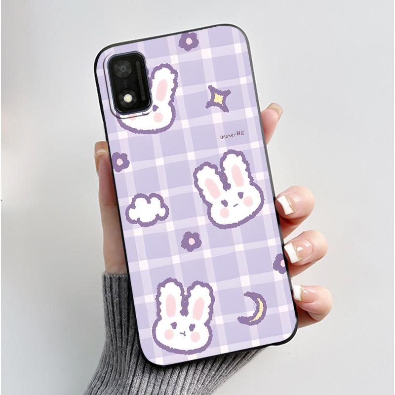 Casing For ITEL A17 / ITEL A18 Case Luxury Cute Love Rabbit Funny Soft Silicone Black TPU Back Cover For ITELA17 A 18 Phone Case