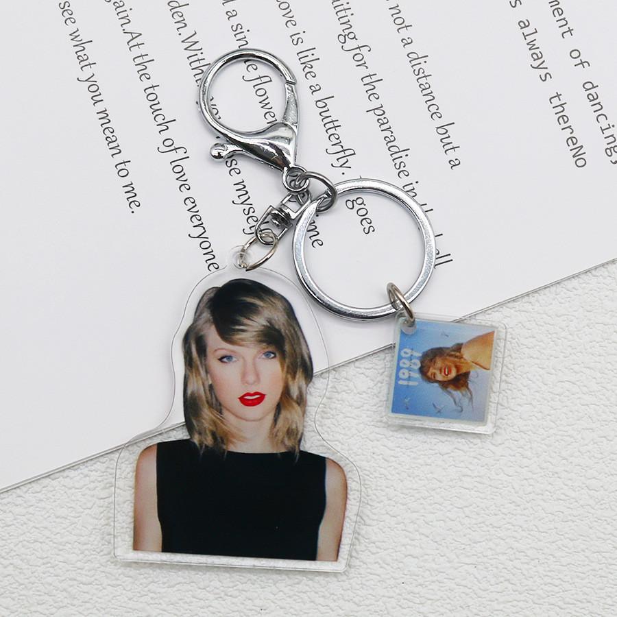 Taylor Swift 1989 Album Cd Keychain Key Ring Smiling Fan Merchandise