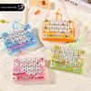 Fidget Keyboard Keychain Clicker Anti Stress Mini Portable 26 Grid Keycap Sensory Toy for Home Office Travel Party Favors