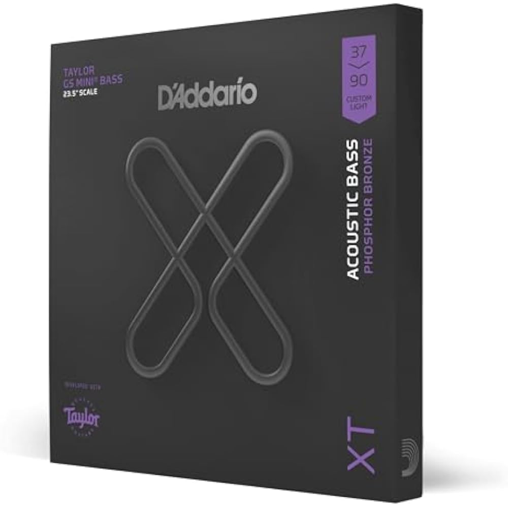 D Addario Daddario Acoustic Bass Strings XT Coated Strings Phosphor Bronze Custom Light GS Mini ....