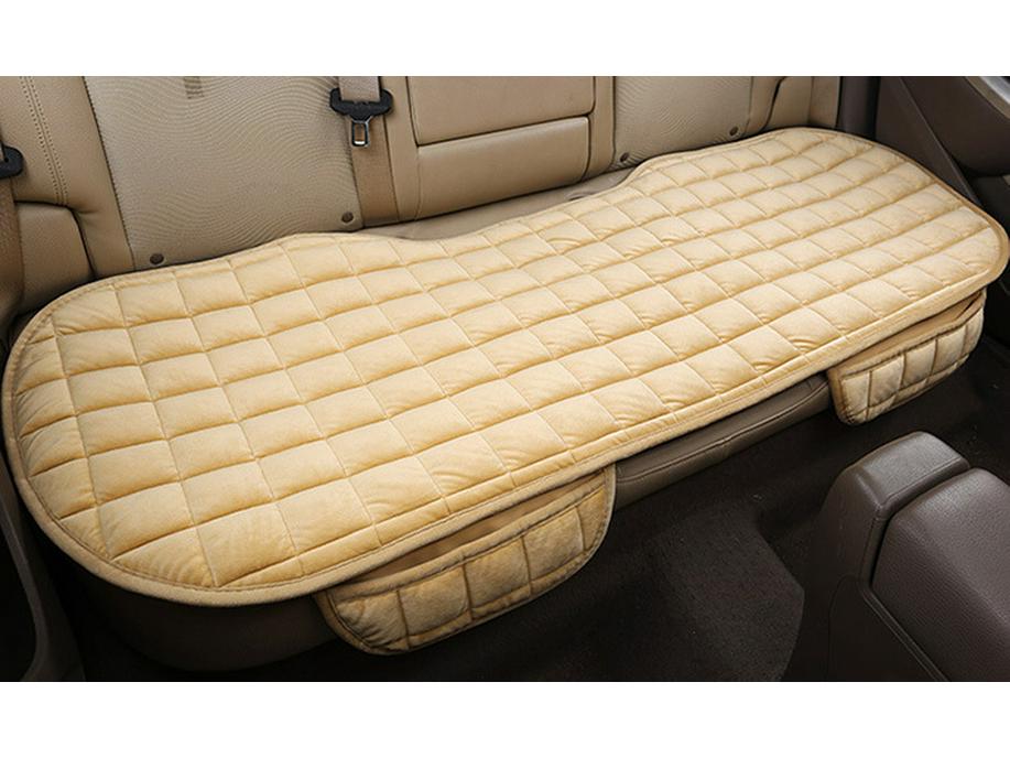 Plush Winter Car Seat Cushion Set: Thickened Wool for Warmth