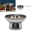 Pentola per Hot Pot Rimovibile per una Facile Pulizia Acciaio Inossidabile Induzione Gas e Fornelli Elettrici, Pentola Rotonda Professionale per Shabu, Cottura Multiuso