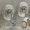 Strong Multi Functional No Drill Wall Mounted Traceless Adhesive Hooks For Bathrooms Bedroom Living Room Home