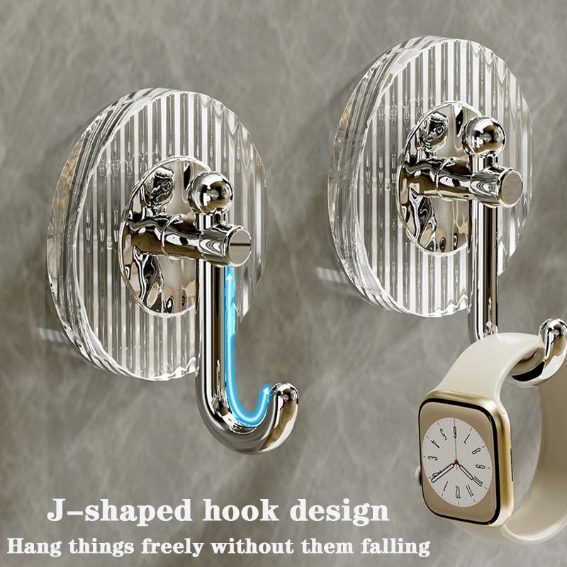 Strong Multi Functional No Drill Wall Mounted Traceless Adhesive Hooks For Bathrooms Bedroom Living Room Home