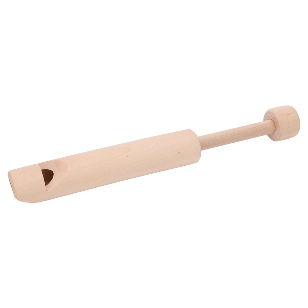 Drewniany gwizdek z suwakiem, pchającym i zmieniającym głos flet, edukacyjny instrument dla dzieci, w całości z drewna