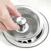 1Pc Stainless Steel Kitchen Sink Strainer Mesh Drain Filter Anti-Clog Waste Residue And Odor Suitable For Bathrooms Washroom