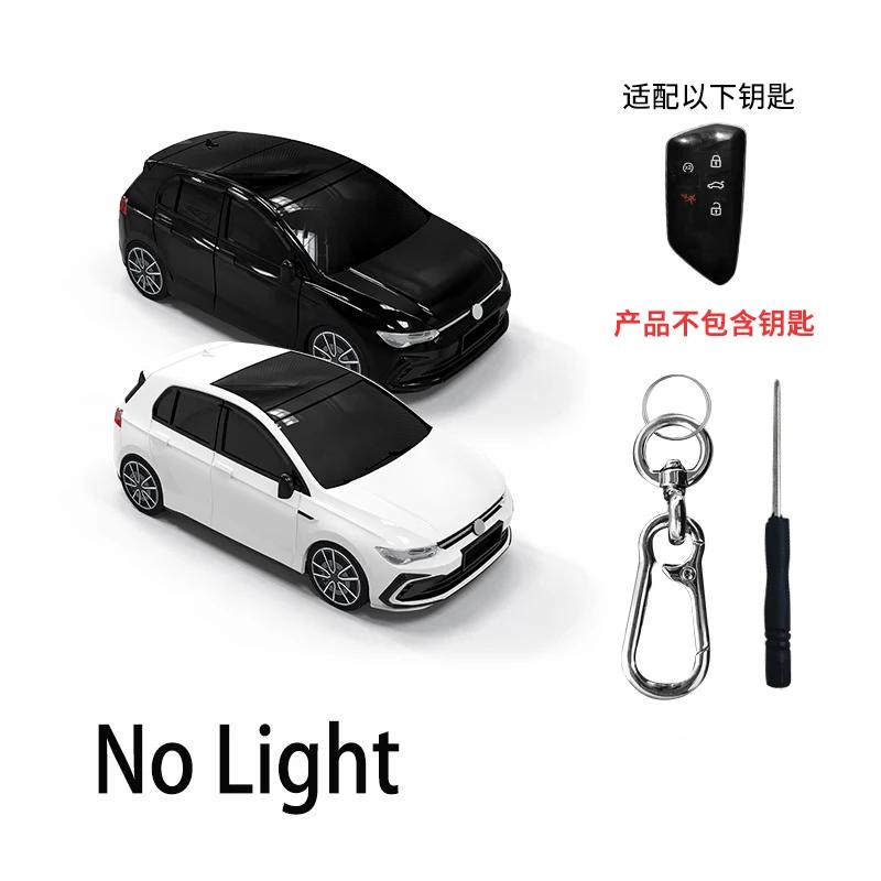 

Icar For Golf 8 Car Models Styling Key Case For Vw Mk8 Gti Gtd R Id3 Id4 3 5 Button Key Cover Fob Holder Keychain Black