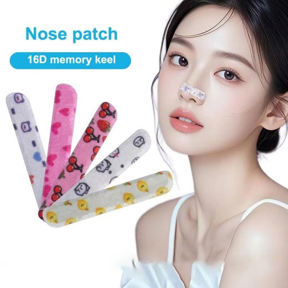 50Pcs Adjustable Nose Lifter Strips Nose Shaping Stickers External Support Fixation