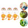 6pcs Straw Dust Plug Portable Child Straw Hat Cover