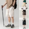 Tooling Shorts Man's Summer Japanese Thin Sports Casual Pants Man's Big Pocket Loose Five-point Pants