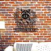 Custom Raccoon Floral Metal Wall Art, Personalized Name Sign for Garden Front Door, Unique Handmade Home Decor