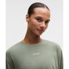 Lululemon Jersey Training Long Sleeve Shirt  Wordmark Willow Leaf