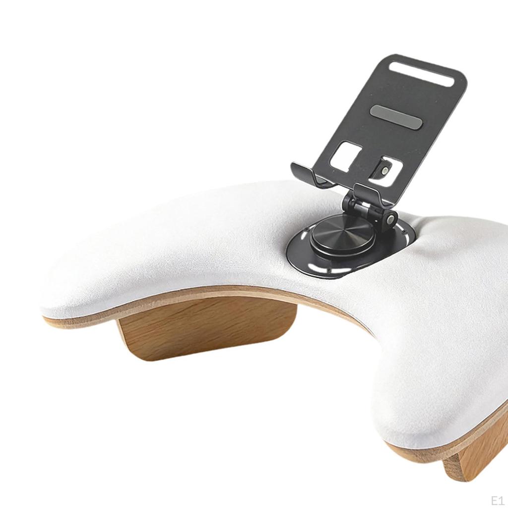 Arm Rest for Nails Tech Armrest with Rotating Phone Holder,Sturdy,Professional,Comfortable,Hand