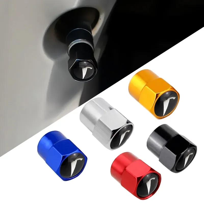 Alloy Car Tire Valve Stems Caps for Tesla Model 3 Y S X Roadster P75D P85D P90D P100D Exterior Accessories