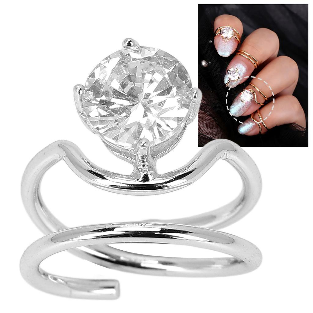 Women Finger Nail   Electroplated Copper Nail   Exquisite Stylish Nail Art