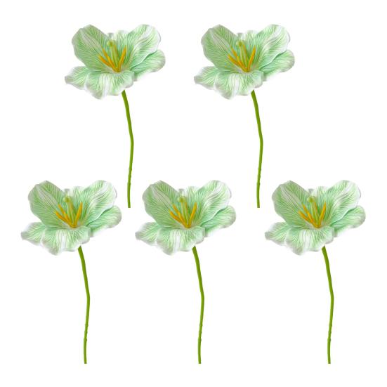 Simulovaný tulipán Umělé plně rozkvetlé tulipánové květy Falešný tulipán s ohebným stonkem pro jarní letní domácí dekoraci Svatební stolní dekorace