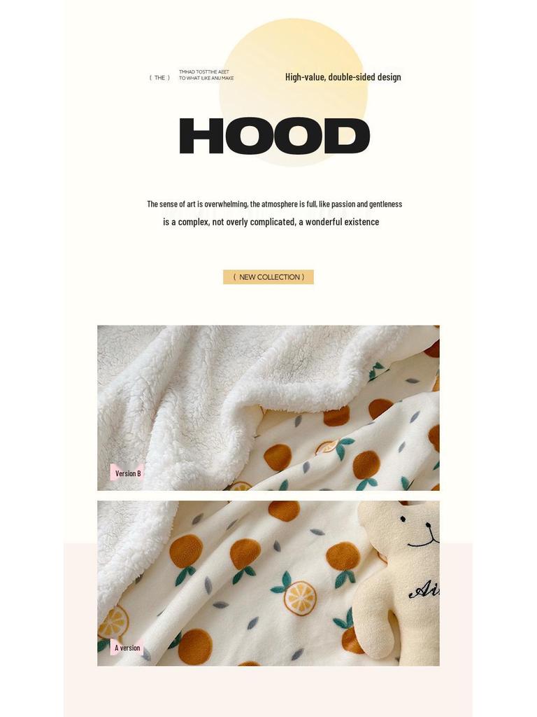 Milk Velvet Multifunctional Blanket: Perfect for Office, Nap, Sofa, Dorm, or Car Use.