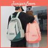 Color Blocked Letter Printed Large Capacity College Backpack