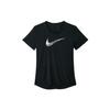 Swoosh Run Quick-Dry Short Sleeve T-Shirt Women Tops Black DM7778-010