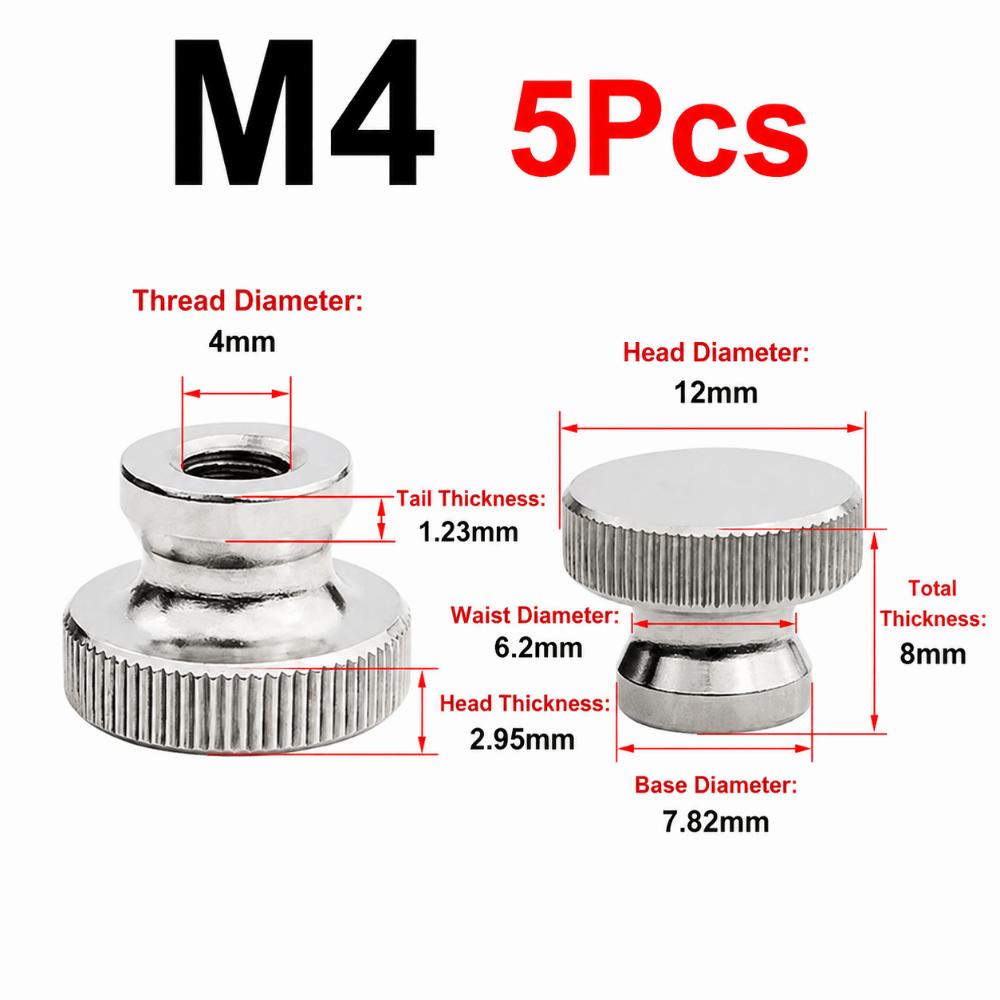 M3 M4 M5 M6 M8 M10 Knurled Nut GB806 Standard Hand Nut High Quality Clamping Nut