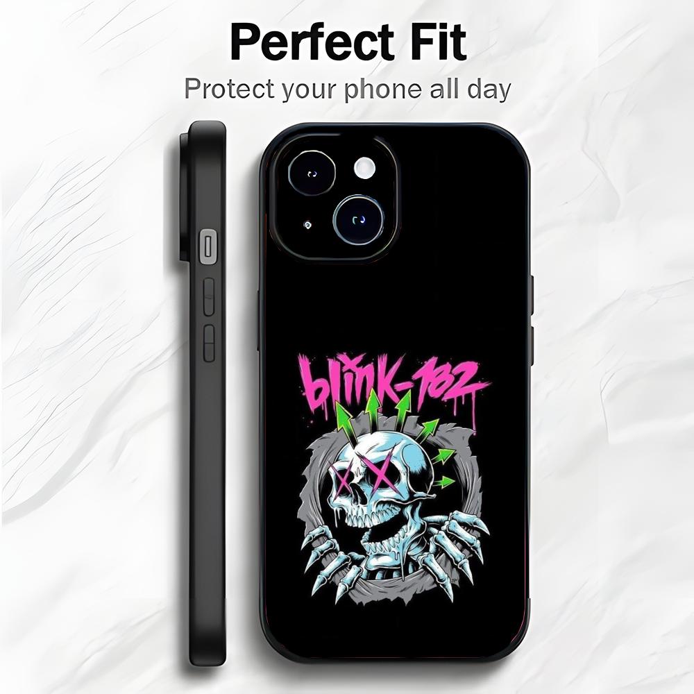 Pop Punk Band B-Blink-182 Phone Case Phone Case Soft Packaging Lightweight For iPhone17 16 15 14 13ProMax