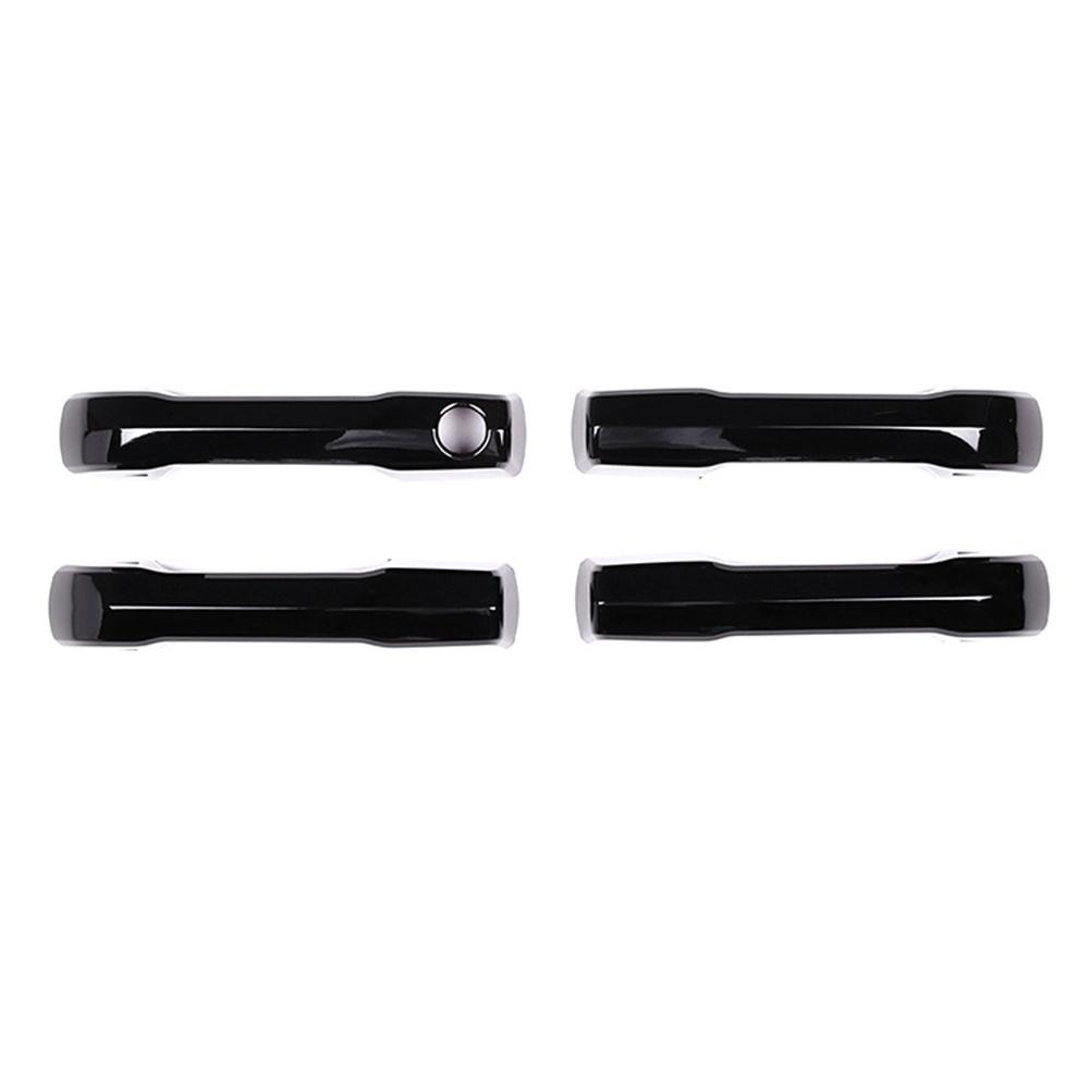 Piano Black Exterior Side Door Handle Cover Trim 4pcs For Toyota Tundra 2022-23