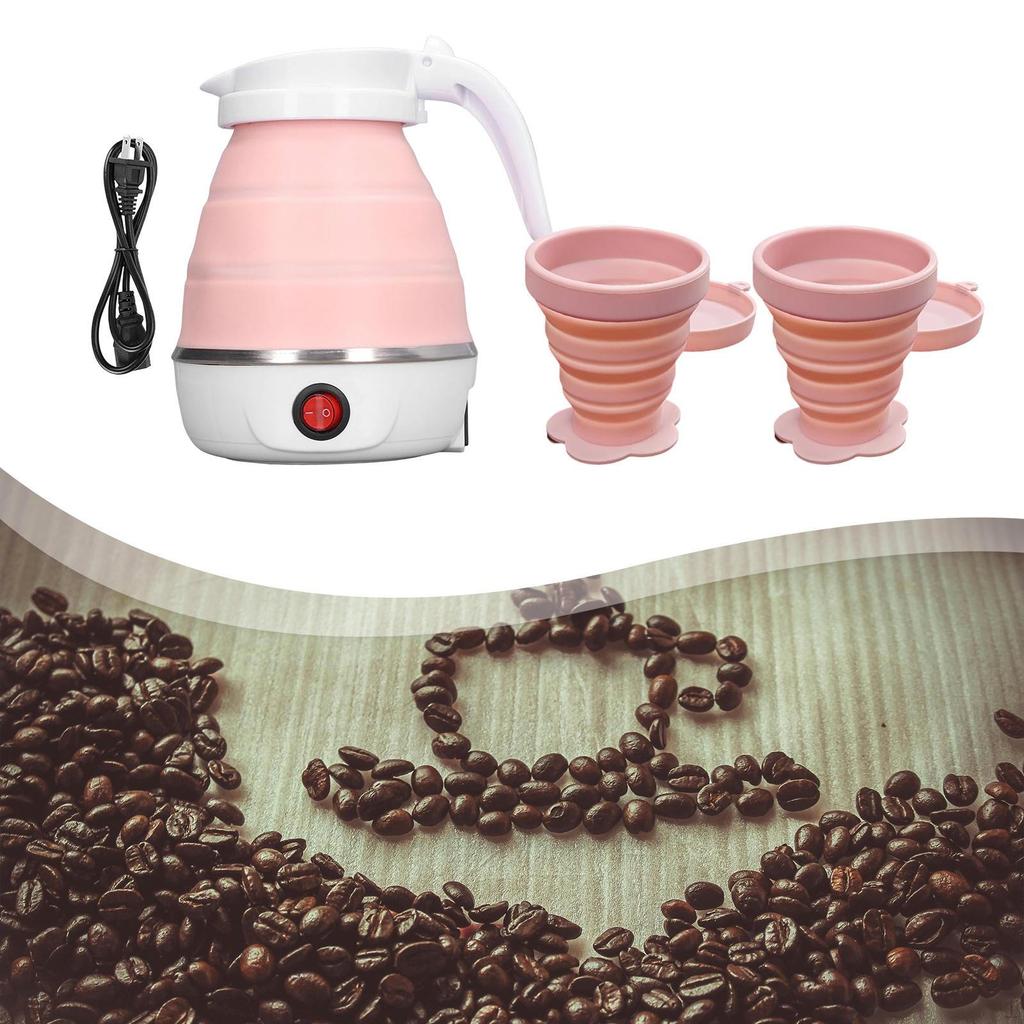 Electric Kettle Professional Lightweight Household for Camping Travel Hiking White