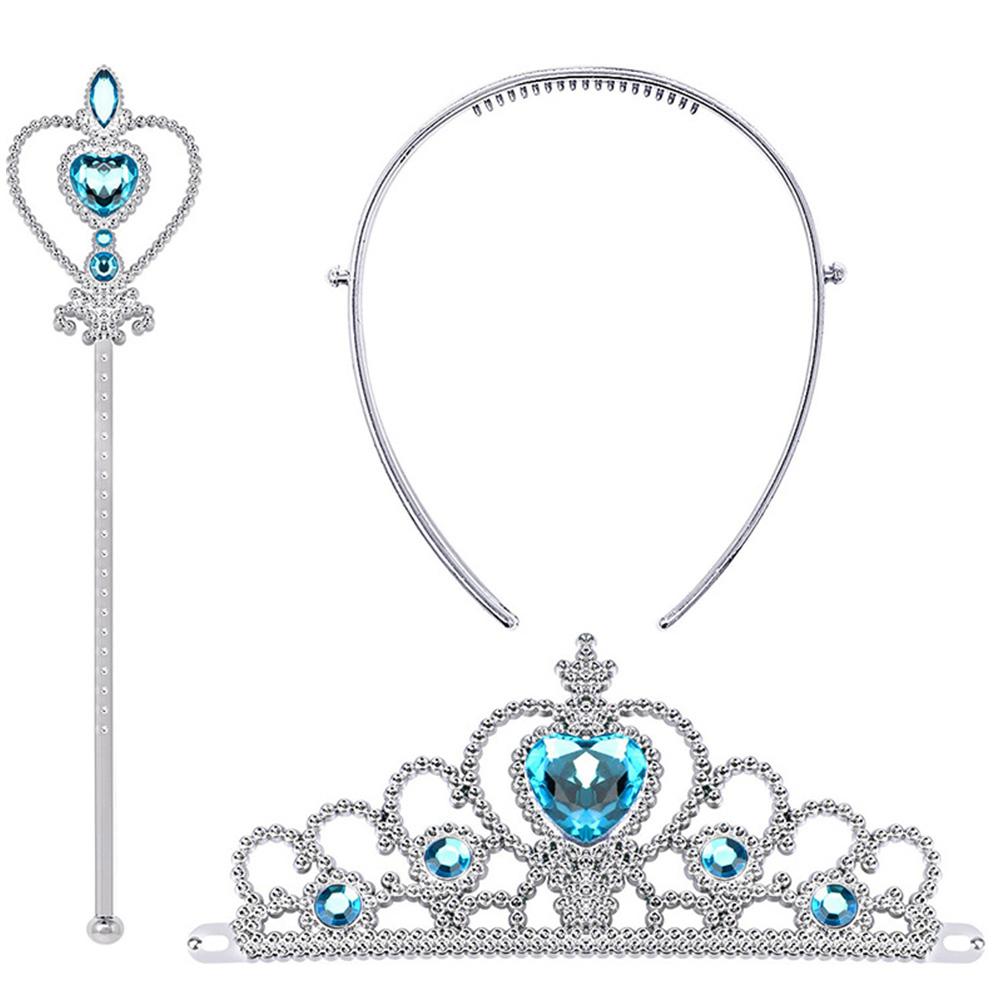 Prinzessin Verkleidungskostüm Zubehör Krone Zepter Halskette Ohrringe Handschuhe Set