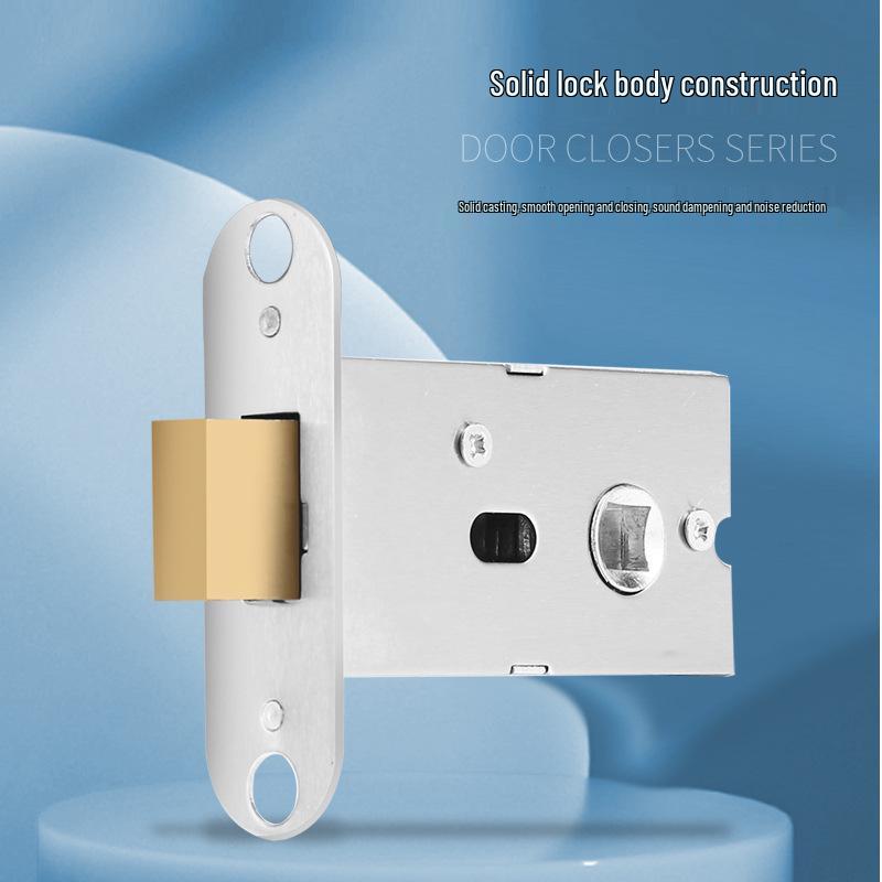 No-Drill Stainless Steel Hidden Door Pull Handle with Lock - Invisible Round Sliding Ring for TV Background Wall