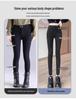 Women's Fleece-Lined High-Waisted Leggings: Warm, Slimming, Elastic, Plus Size, Suitable for Autumn/Winter, Yoga, Tapered Sports Pants.
