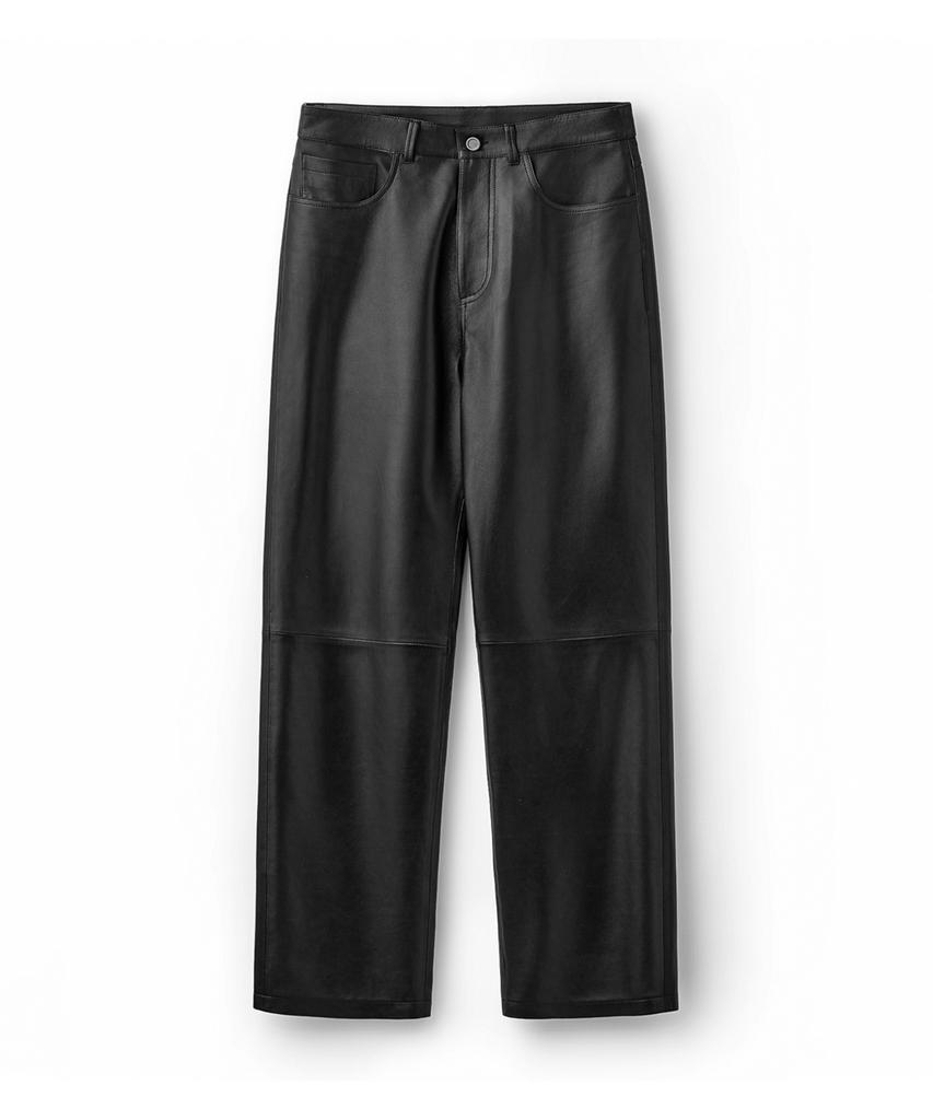 Beleudemaleu Italian Napa Lambskin Relaxed Fit Pants