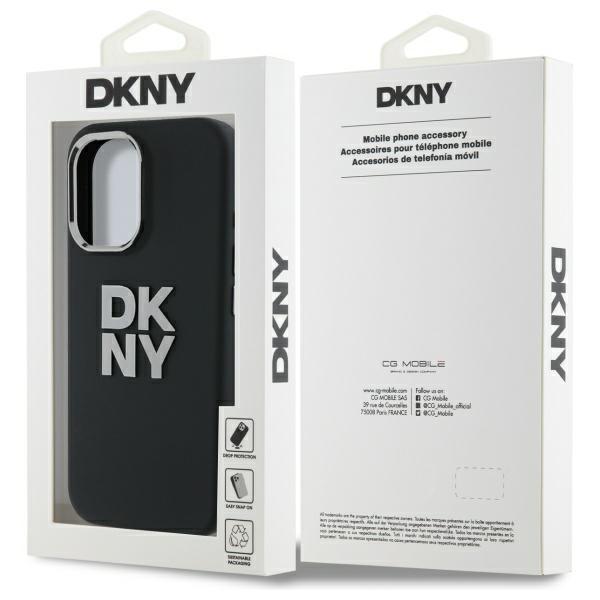 Dkny Dkhcp16Ssmcbsk Iphone 16 6.1       Czarny/Black Hardcase Liquid Silicone Metal Logo