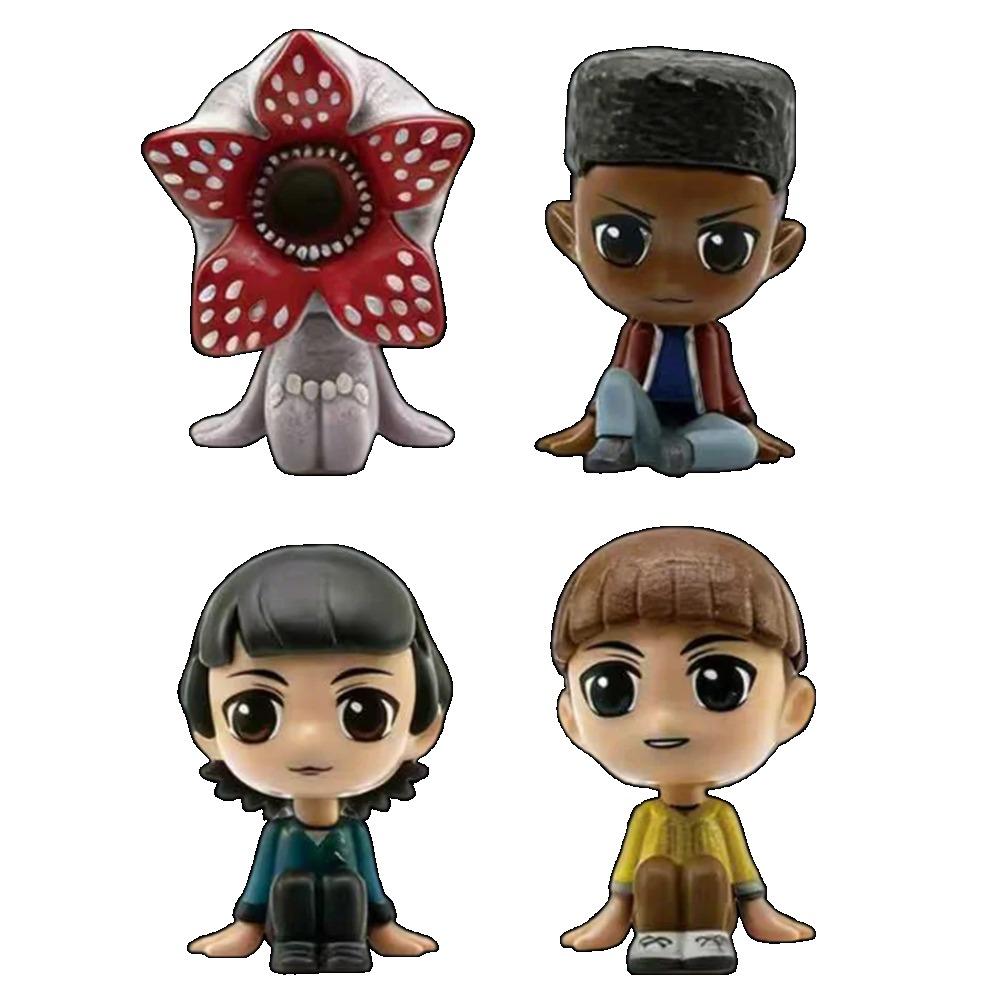 8Pcs/Set Stranger Figure Eleven Dustin Barb Steve Demogorgon PVC Action Figures Ornament Desktop Decoration Fans Gifts