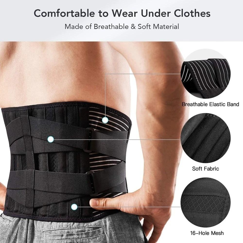 Anti-skid Brace Support Belt 16-hole Mesh Waist Trainer Spine Orthopedic Brace  Workout