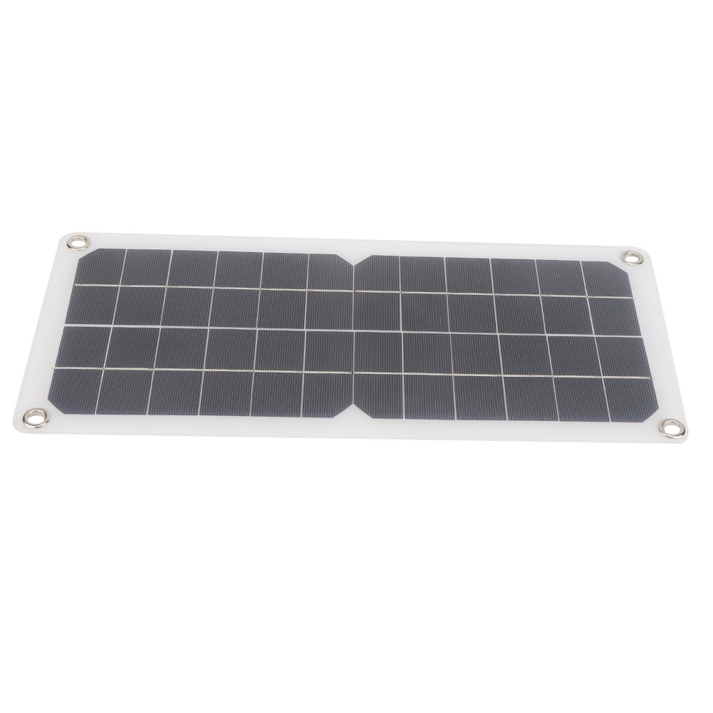 10W18V Car Flexible Solar Panel Charging 12V Battery Dual USB 5V Phone Charge Outer Hanging Backpack Charge