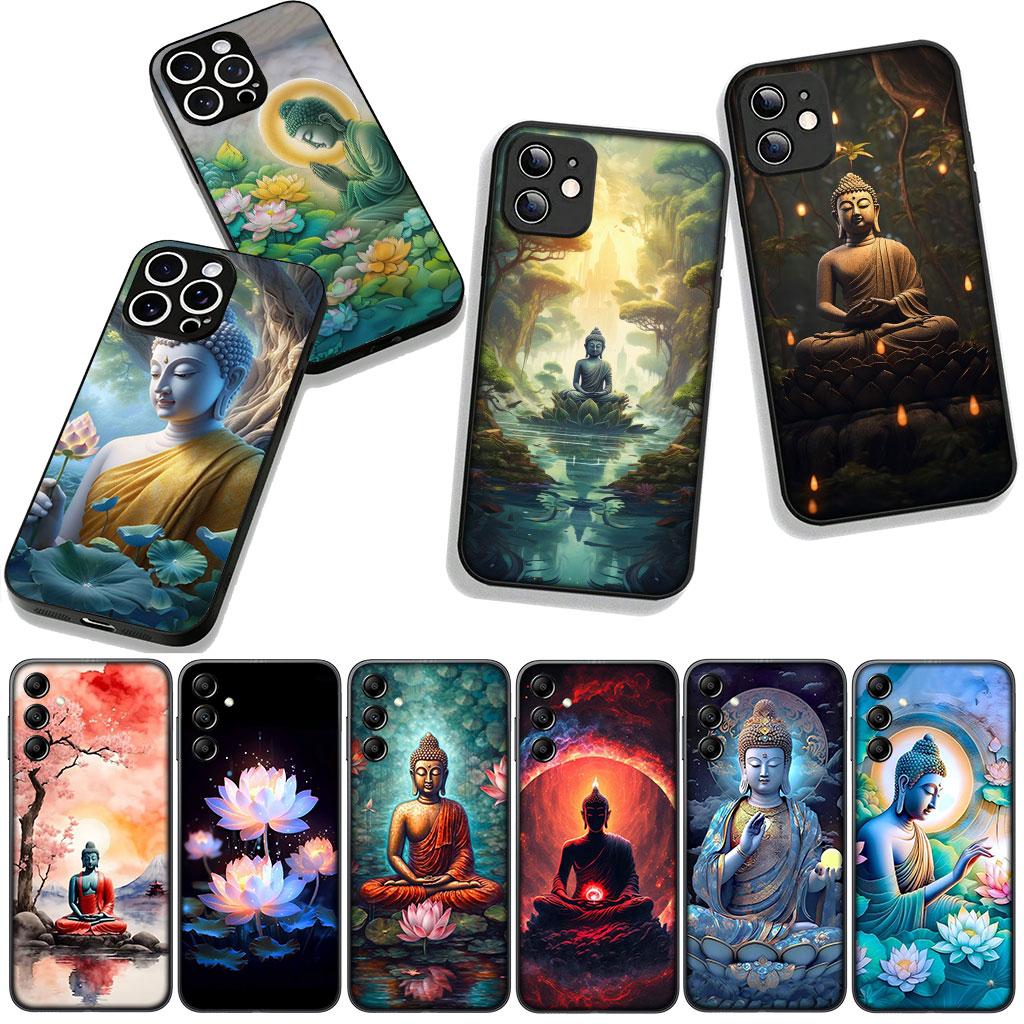 Cover for Xiaomi Redmi Note 15 11 9 10 Pro Plus A5 9A 9T 10A 10C 9C NFC 15C 8T Phone Case Lord Figure Buddha Lotus
