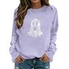 Women's Fashionable and Casual Halloween Print Pullover Hoodie