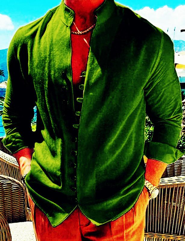 

Linen button casual shirt summer shirt new flat lead summer daily vacation wear XXXL