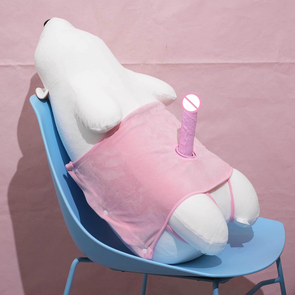 3 IN 1 Automatic Sex Machine Thrusting Heating Vibrating Dildo Vagina Stimulate G-spot Masturbation Bear Sex Pillow Adult Toys